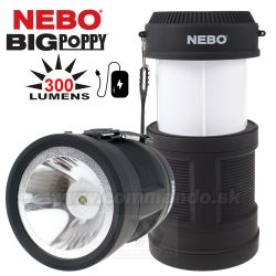 Ručné LED kempingové svietidlo NEBO BIGPOPPY 300Lumen