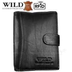 Peňaženka kožená WILD Things Only čierna 5502