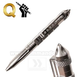 Q Taktické multifunkčné pero Sharp Point Silver Tactical Pen