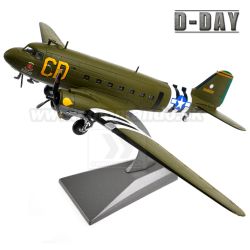 Model lietadla C-47 Skytrain Dakota D-Day 1/100 DieCast