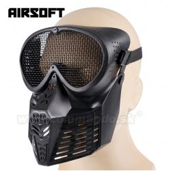 Airsoft taktická maska Transformers čierna s mriežkou