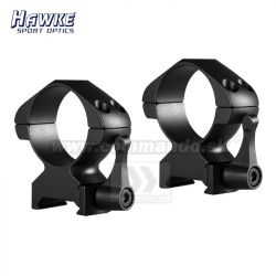 Hawke® montážne krúžky 22mm Weaver Ø30mm Precision Steel Ring  Hight s rýchloupínacou páčkou