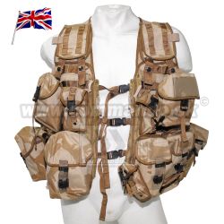 Britská MOLLE vesta load Carrying DPM desert, používaná