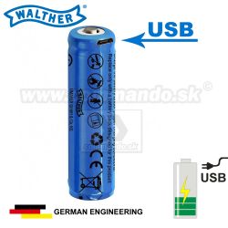 Nabíjateľná WALTHER Li-Ion batéria ICR 18650