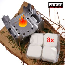 Kempingový vreckový varič s palivom FOSCO Potable Cocker