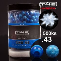 CHALK BALLS pre T4E CKB 43 RAM 500ks Blue Mark kal.43