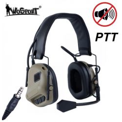 WOSPORT pasívne chrániče sluchu s PTT  COMMUNICATION HEADSET