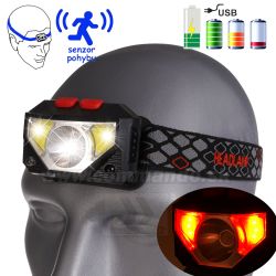 Čelovka SIRIUS Tactical Headlamp so senzorom a červeným svetlom