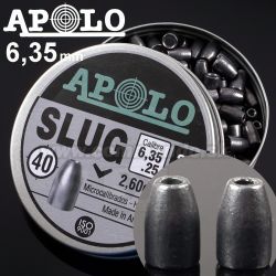 Diabolo APOLO SLUG 6,35mm 2,6g 200ks