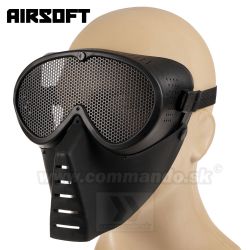 Airsoft ochranná maska Dragon Black čierna