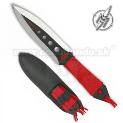 Martinez Albainox Vrhacie nože TRIBAL RED CORD THROWING KNIVES 3 kusy
