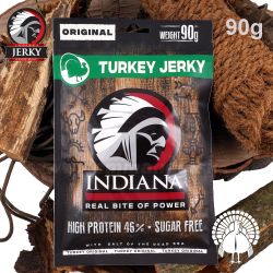 Indiana Jerky Turkey Original 90g sušené morčacie mäso