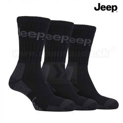 Jeep Terrain pracovné turistické ponožky 3 páry čierne