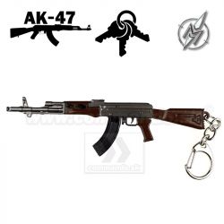 Kľúčenka AK47 Full Color kovová s krúžkom