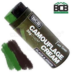 BCB Two tone maskovacie farby na tvár čierna zelená 30g CL1481