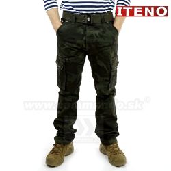 ITENO kapsáčové nohavice Tactical Dark Green Camo