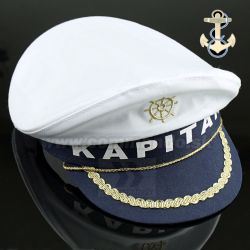 Šiltovka KAPITAN námornícka bielo modrá