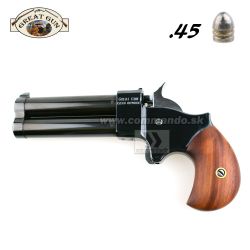 Perkusná pištoľ Derringer .45 3" Black Chrome Gun