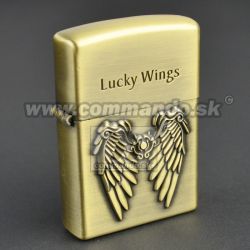 Earth Benzínový zapaľovač Wings Lucky Wings