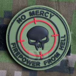No Mercy Fire Power from Hell - 3D nášivka PVC