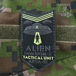 Alien Invasion X Area-51 Naval Gid 3D nášivka PVC