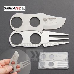 Simbatec Card cutlery Príbor v karte Stainless Steel