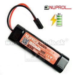 Airsoft WE Nuprol Batéria NiMH 9,6V 1600mAh konektor malý