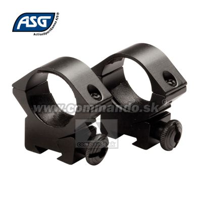 ASG Rifle Scope Rings Low Montážne krúžky 11 mm | Commando.sk