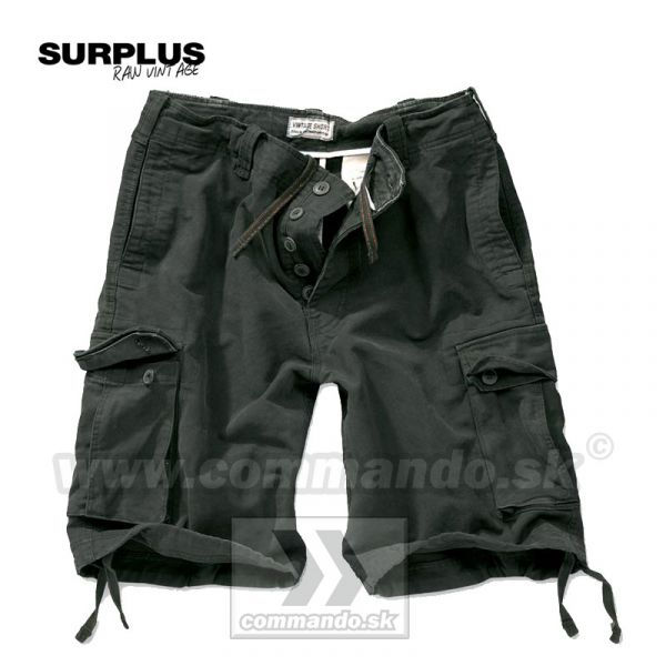 Bermudy Surplus Vintage Shorts Washed Black