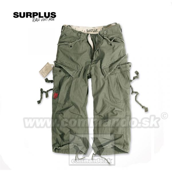 Trištvrťové nohavice Surplus Shorts Engineer 3/4 Vintage Olive