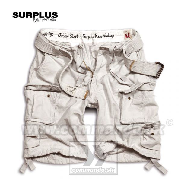 Bermudy Surplus Division Shorts Off White