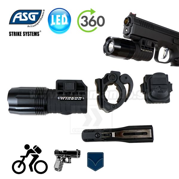 Multifunction LED svetlo 360 Tactical ASG Flashlite