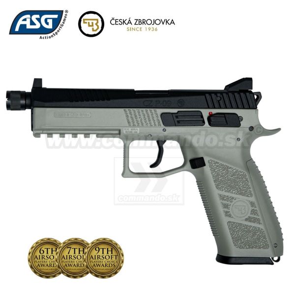 Airsoft Pistol CZ P-09 URBAN GREY CO2 GBB 6mm