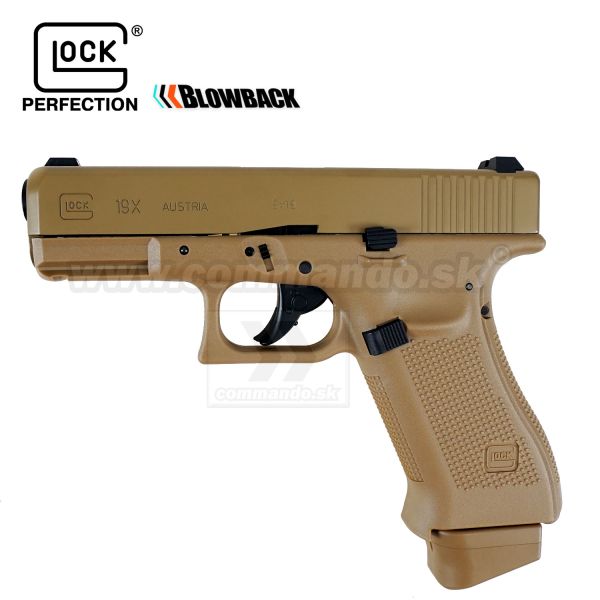 Airsoftová pištoľ Glock G19X Coyote CO2 6mm airsoft pistol