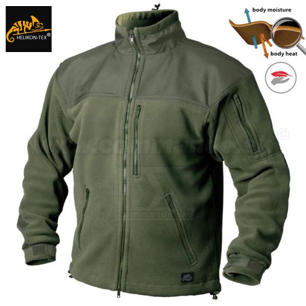 Helikon Tex Classic Fleece Jacket flisová bunda olivová