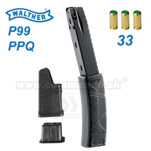 Zásobník Walther P99 + PPQ 33 ranový 9mm P.A.K.