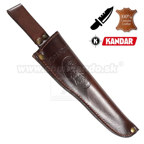 Kožené púzdro Hunter FIN na nože s pevnou čepeľou Kandar P4