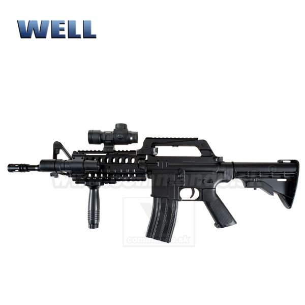 Airsoft WELL MR733 M4 RIS manual 6mm