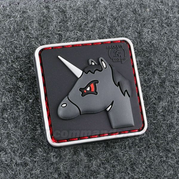 Angry Unicorn 3D nášivka PVC JTG 3x3cm