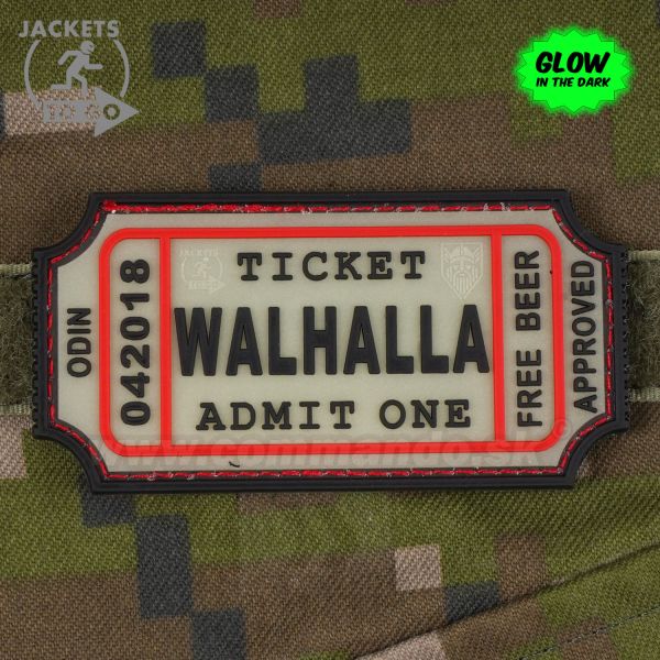 WALHALLA Ticket GID 3D nášivka PVC JTG