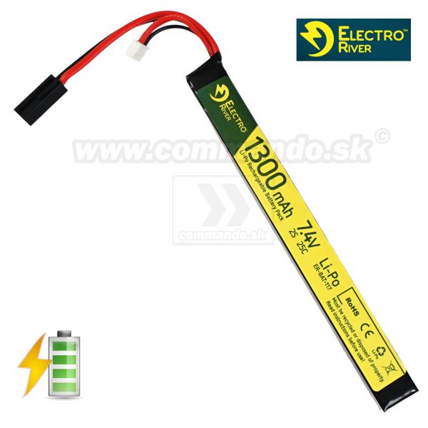 Electro River Batéria Li-Po 7,4V 1300 mAh 25/50C