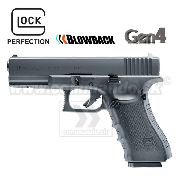 Airsoftová pištoľ Glock G17 Gen4 6mm CO2 metal slide airsoft pistol