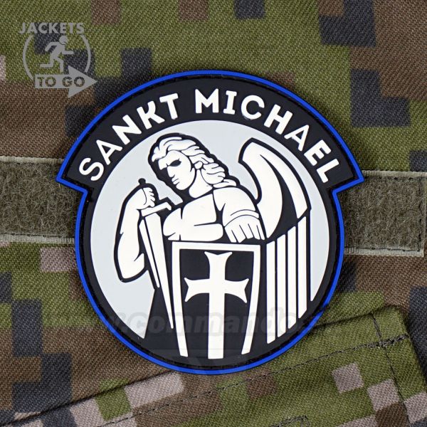Svätý Michal 3D nášivka PVC Sankt Michael Blue