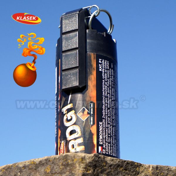 Dymovnica Klasek RDG1 Orange oranžový dym 70sek.