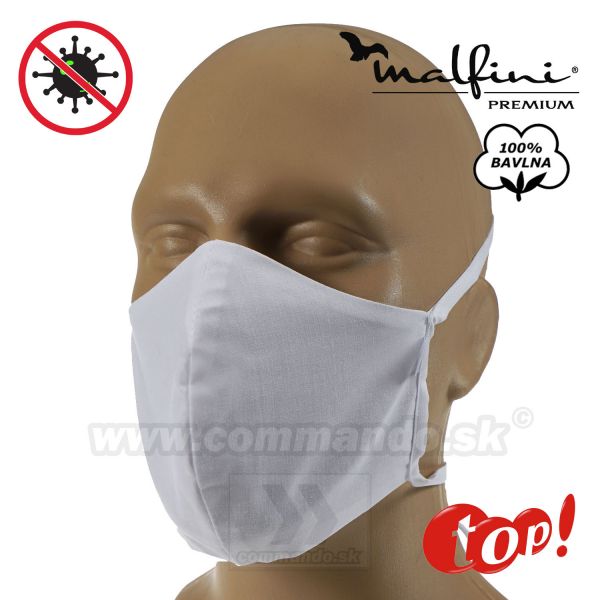 Ochranná maska Boat 2 vrstvové biele Malfini Premium
