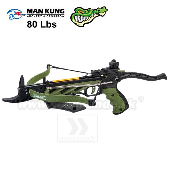 Pištoľová kuša ALLIGATOR 80 Lbs pistol Green Cobra System Crossbow