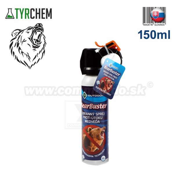 Sprej na medvede BearBuster defender obranný sprej 150 ml