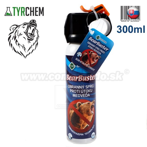 Sprej na medvede BearBuster defender obranný sprej 300ml