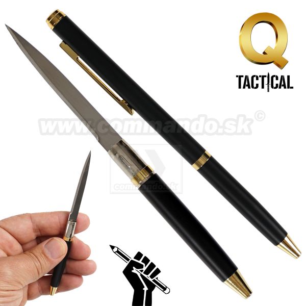 Taktické pero Q so skrytým nožom Tactical Pen