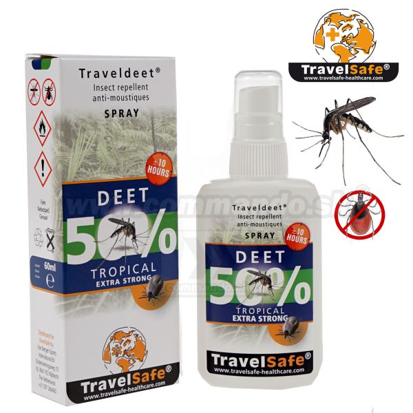 Traveldeet® 50% tropical exta silny repelent sprej